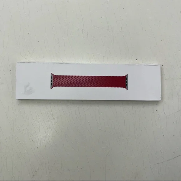 Apple Watch Braided Solo Loop Band, 38 / 40 / 41 / 42mm, wrist size 1, red - Picture 1 of 6